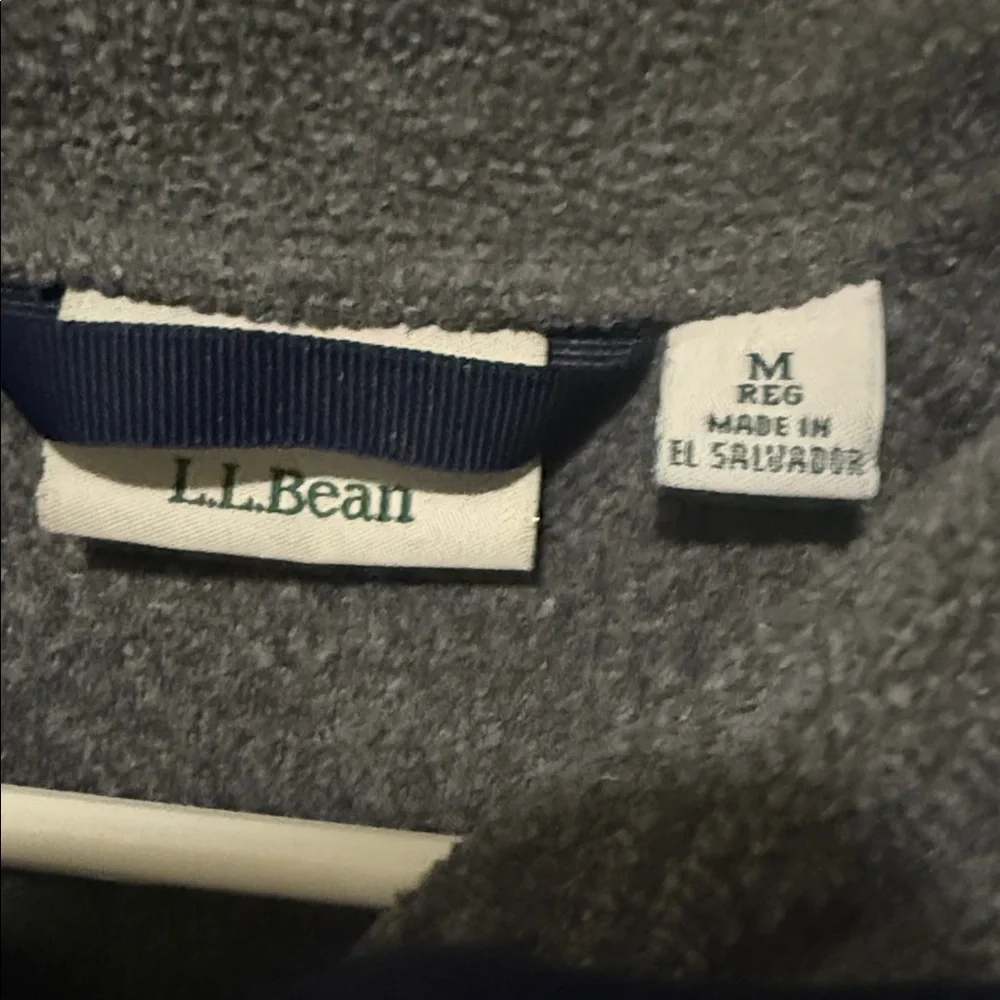 L.L. Bean Women’s Gray Quarter-Zip Fleece Pullover – Size Medium - Picture 2 of 8